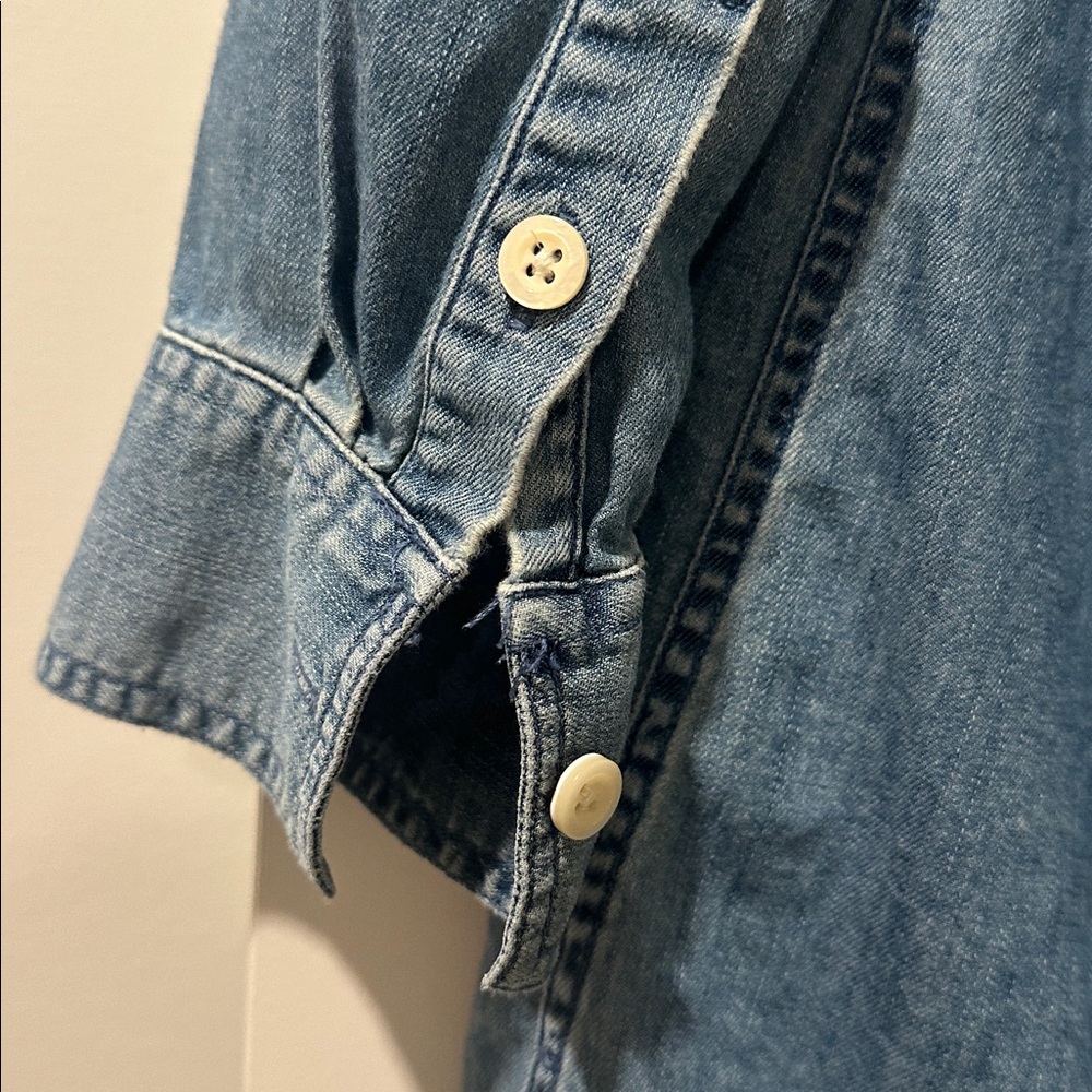 J. Crew Blue Denim  Dress - Picture 5 of 7